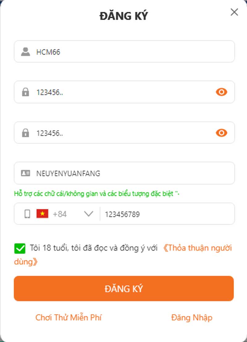 Hướng dẫn đăng ký HCM66